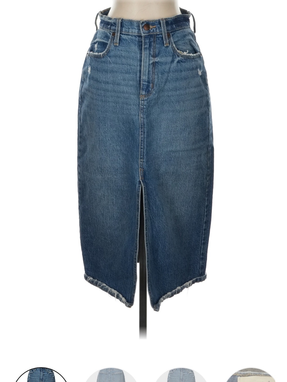 Universal Thread Light Blue Denim Waistband Detail